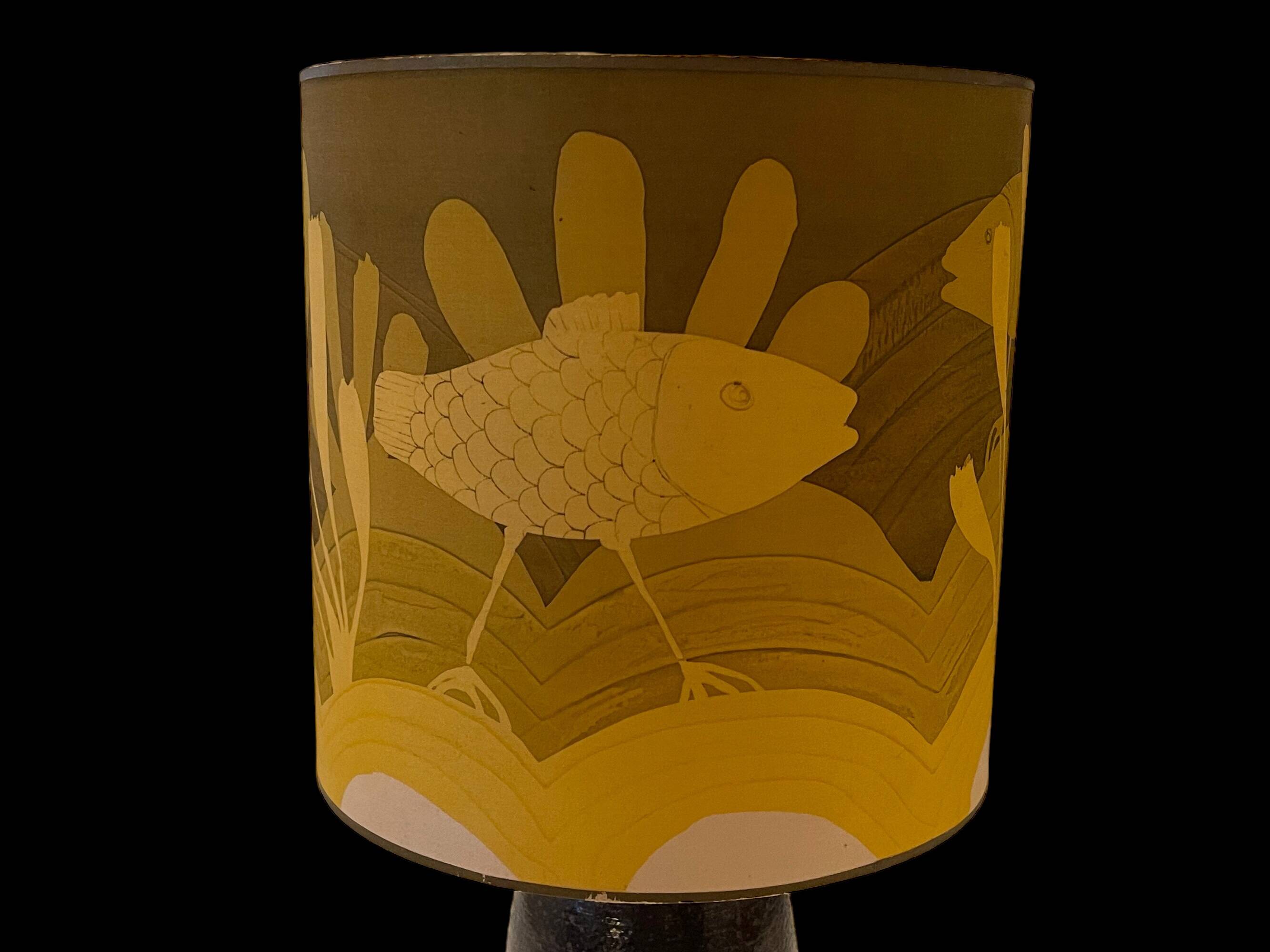 Artist Lamp by Alain Blanchard, 20th Century Ceramicist