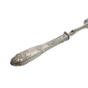 Fourchette à rôtir en argent classique, France, années 1880