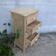Natural wood chest of drawers