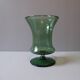 Green blown glass vase