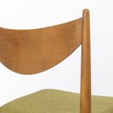 Set of 5 Vintage Dining Chairs, 1960s Germany, Wenzel, Beech Wood