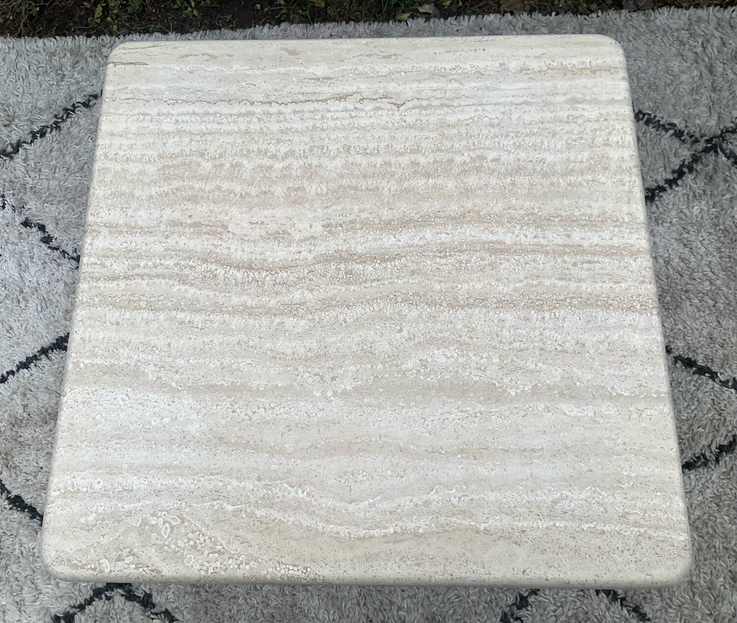 Travertine coffee table, 1970s