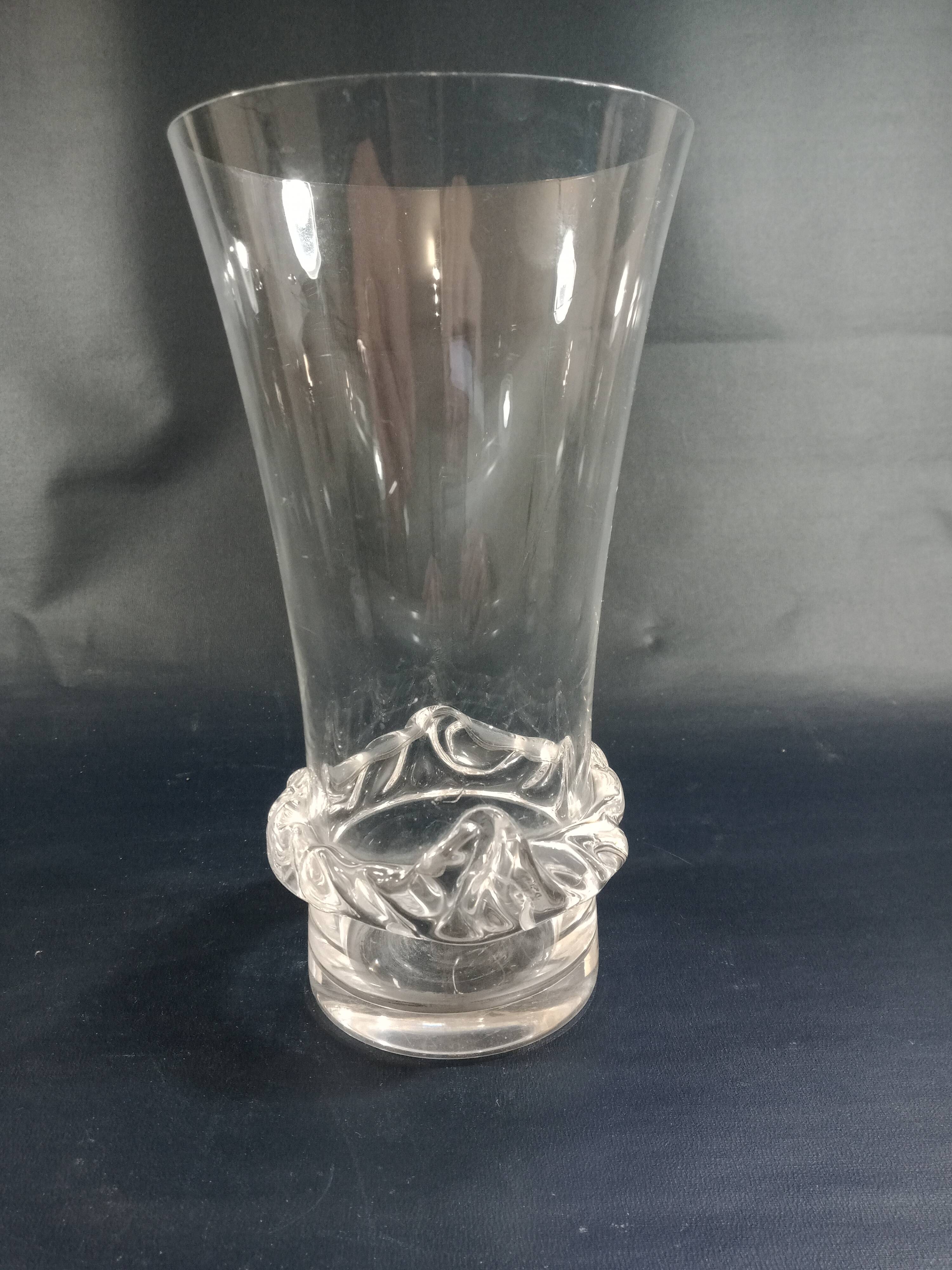 Daum crystal vase - Sorcy model