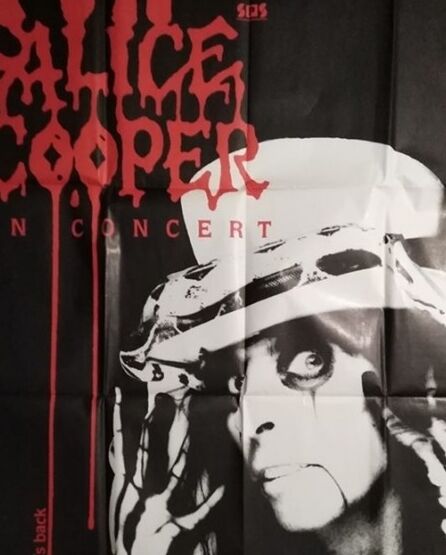Alice Cooper vintage concert poster 120x160 cm