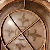 Set of 4 decorative carved glass windows from the 1900s