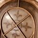 Set of 4 decorative carved glass windows from the 1900s