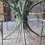 Round glass table & 4 chairs