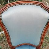 Ancienne petite chauffeuse en merisier