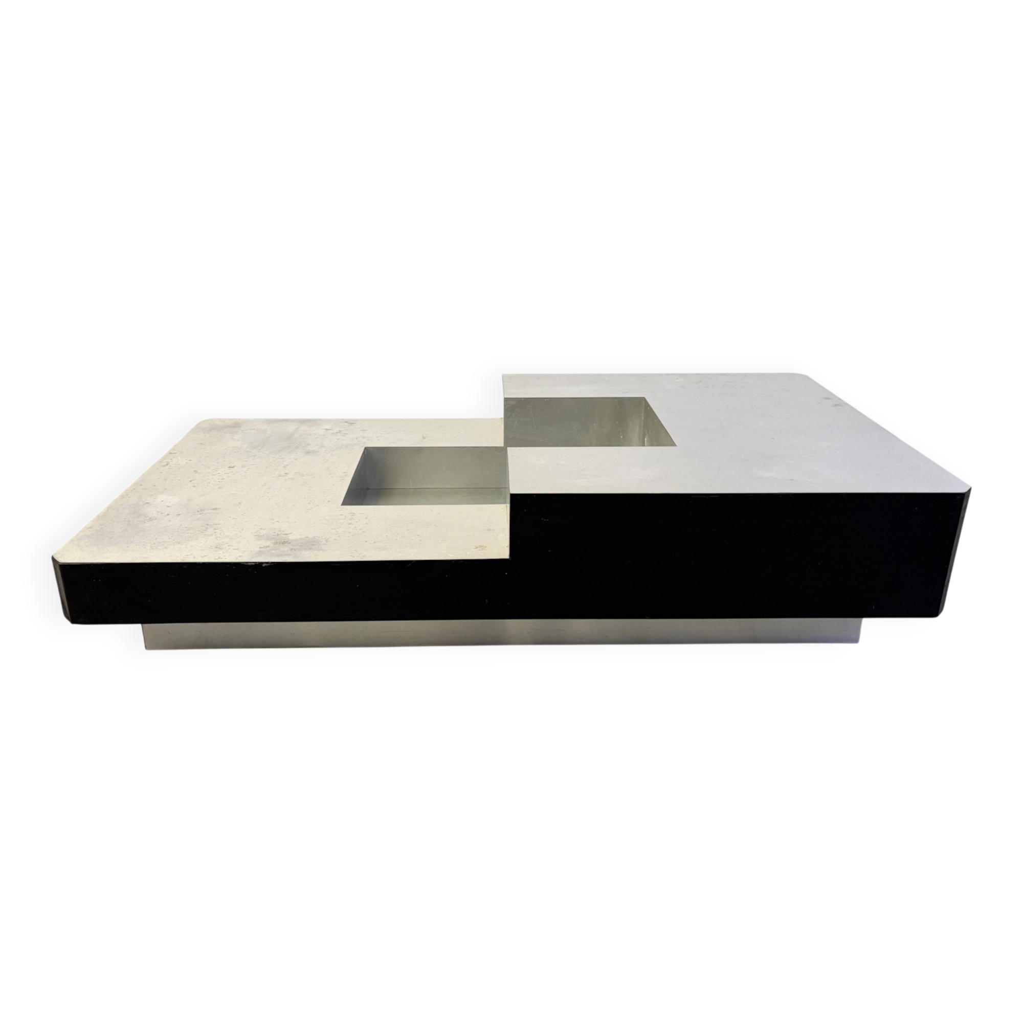 Vintage coffee table by Willy Rizzo, 1970s