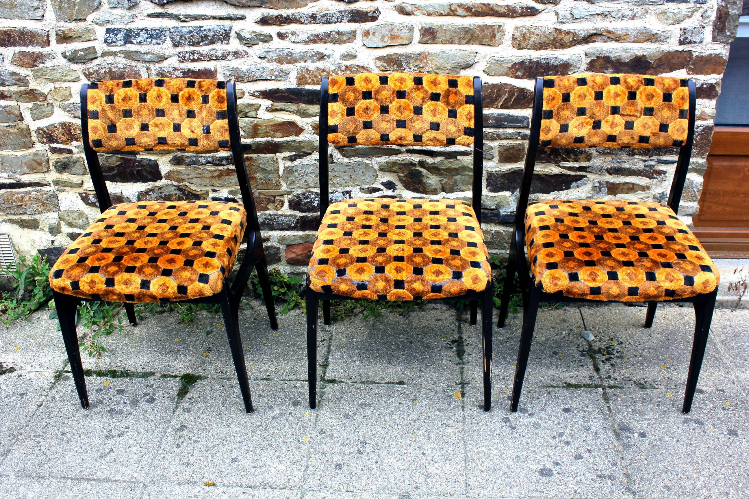 3 vintage space age chairs from the 70s