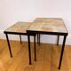 Nest tables in ceramic and metal