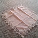 Superb lin's tai. Richelieu flowers embroidery, ML monogram