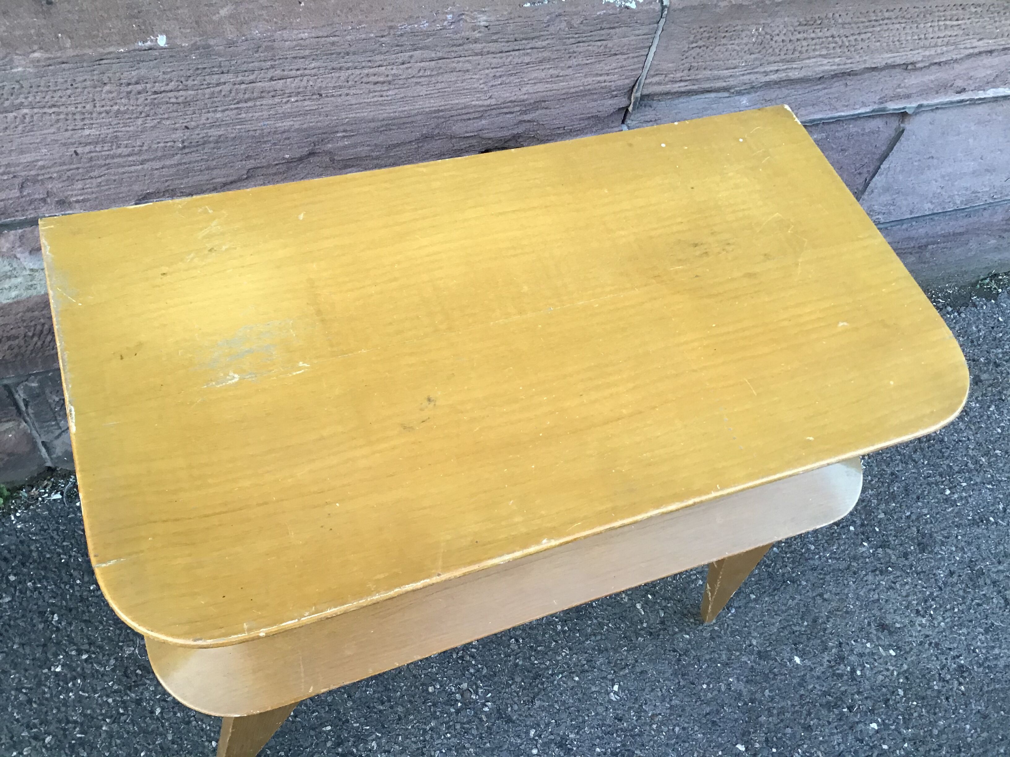 Small vintage 1960 Scandinavian nightstand