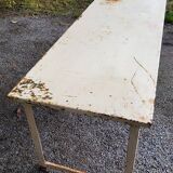 Industrial metal workshop table