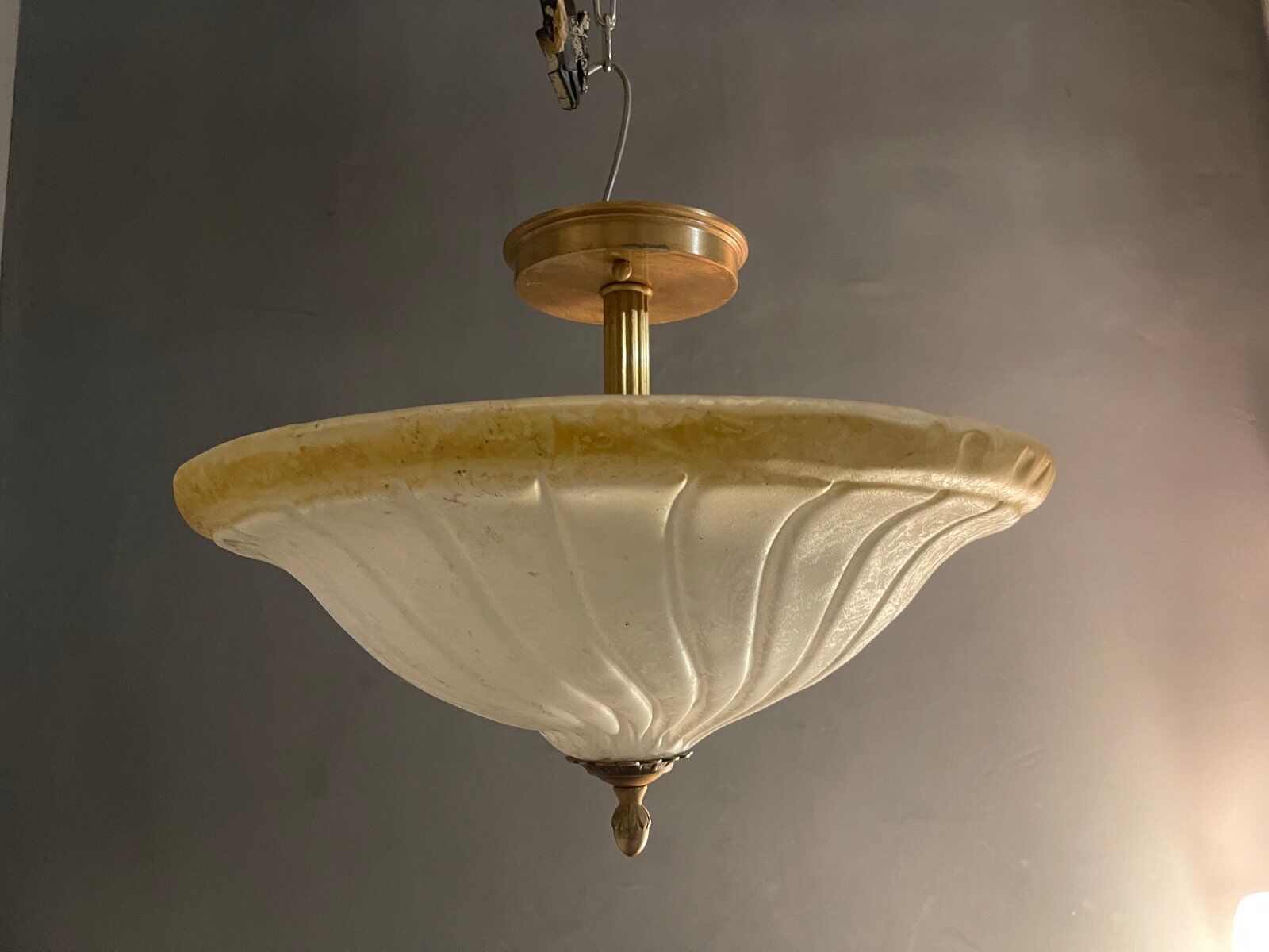 Murano Glass Light Pendants, 1980s, Set of 2