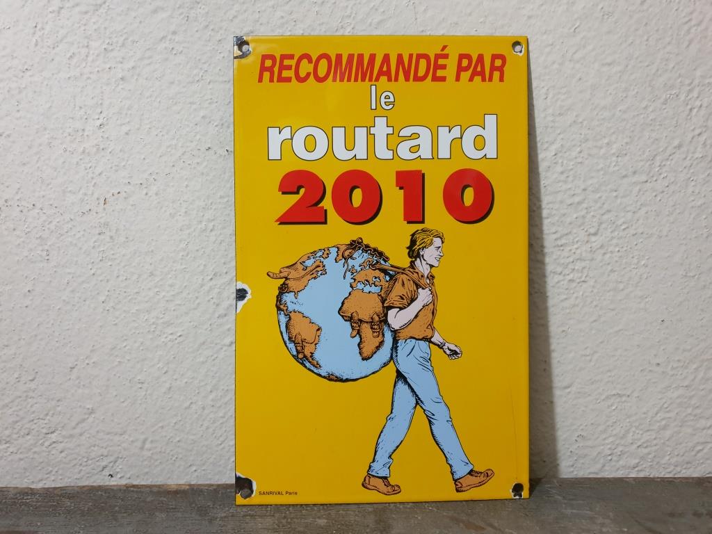 Plaque émaillée Le Routard guide du routard Hôtel Restaurant - 2010