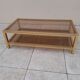 Golden rectangular coffee table year 70