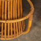 Striking 20thc italian standing bamboo dry bar & stools c.1960