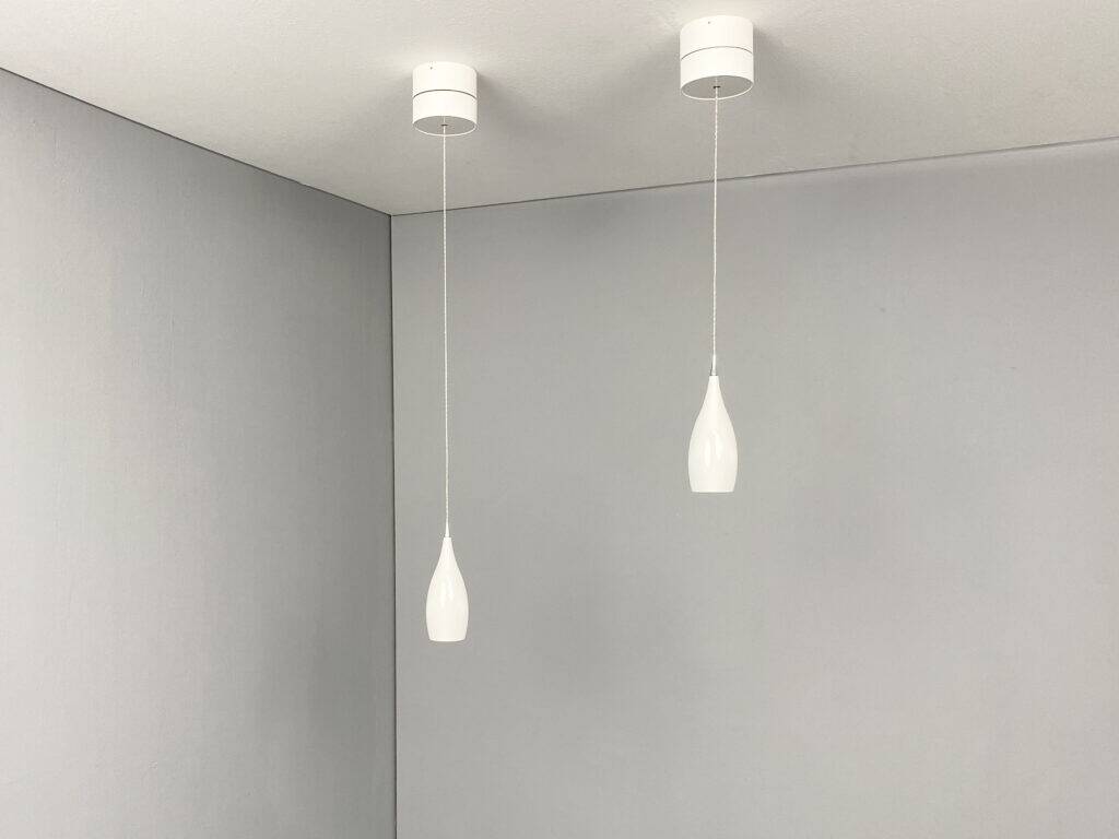 Pair of Drop Duo LED pendant lights by Jürgen Glauner for LDM, Germany, 2010s