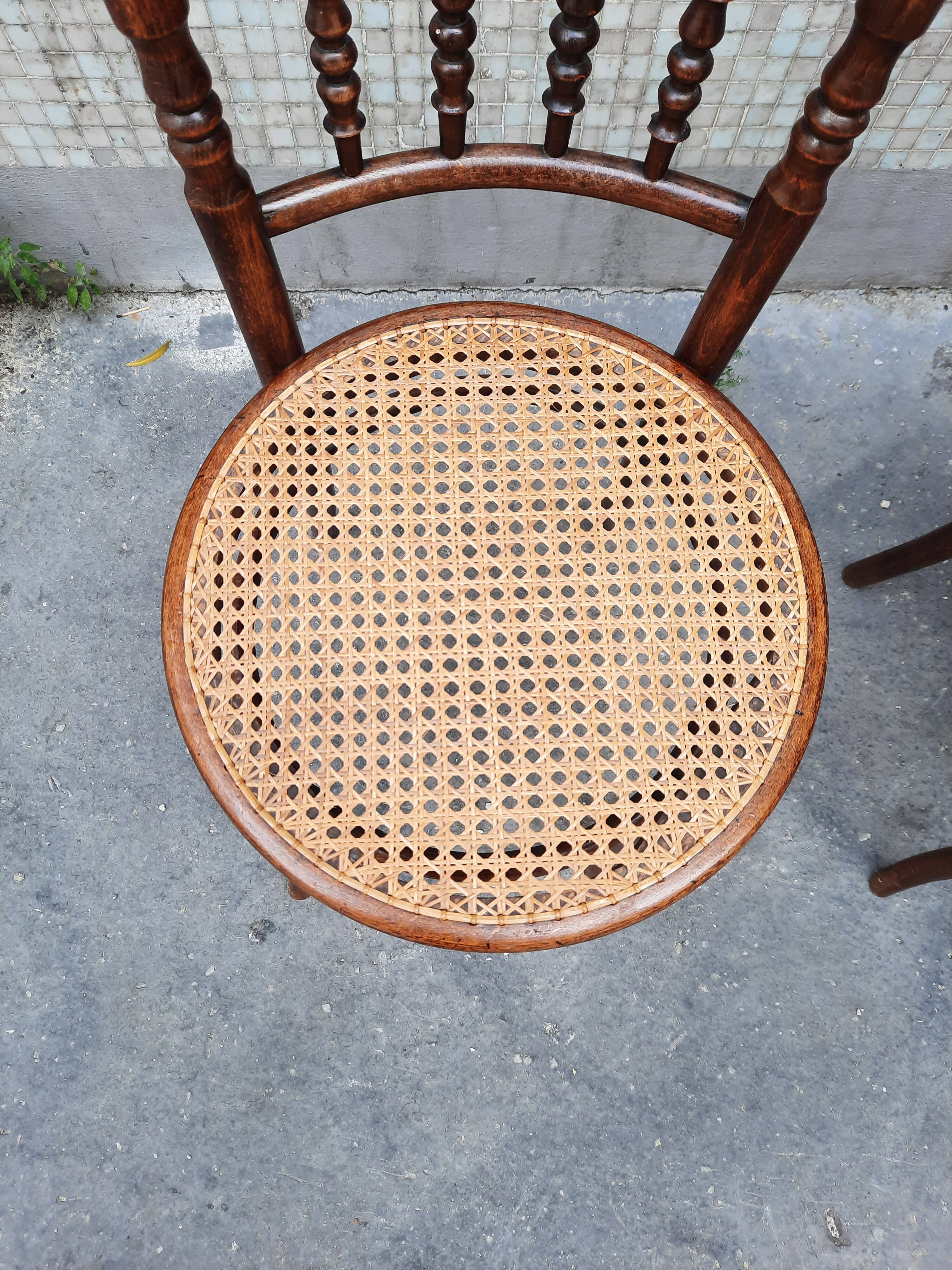 Paire de chaises bistrot Joseph Hoffman