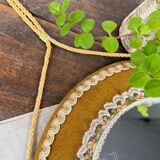 Yellow vintage mirror