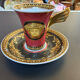 High cup + saucer Versace Medusa red - Rosenthal Ikarus - new