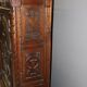 Henri II Style Oak Bonnetière with Joan of Arc Decor, Late 19th Century
