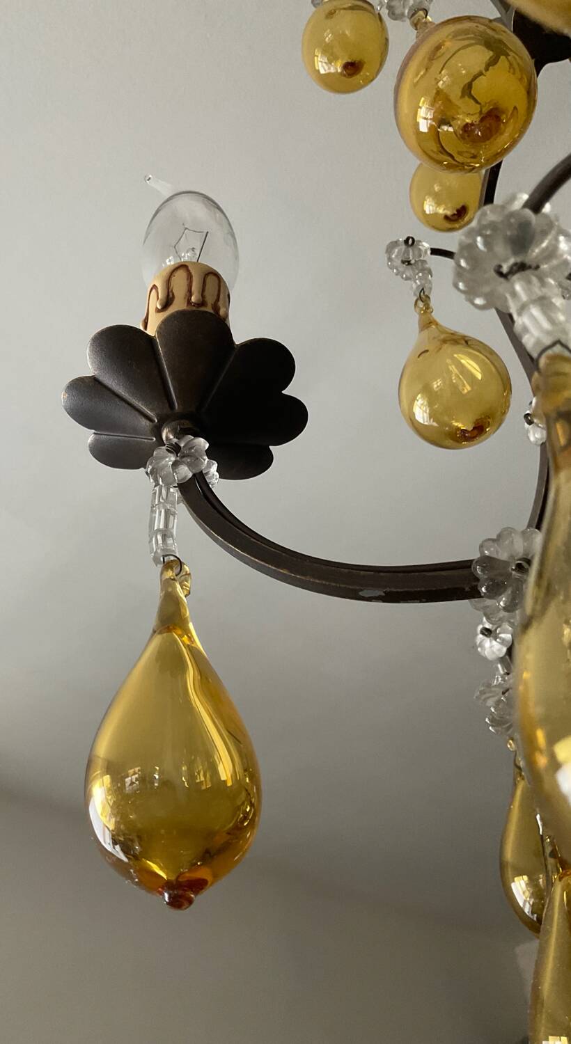 Antique Murano glass chandelier