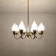 Danish Brass Chandelier by Fog and Morup