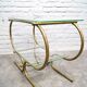 Bauhaus Tubular Brass Side Table, 1930s