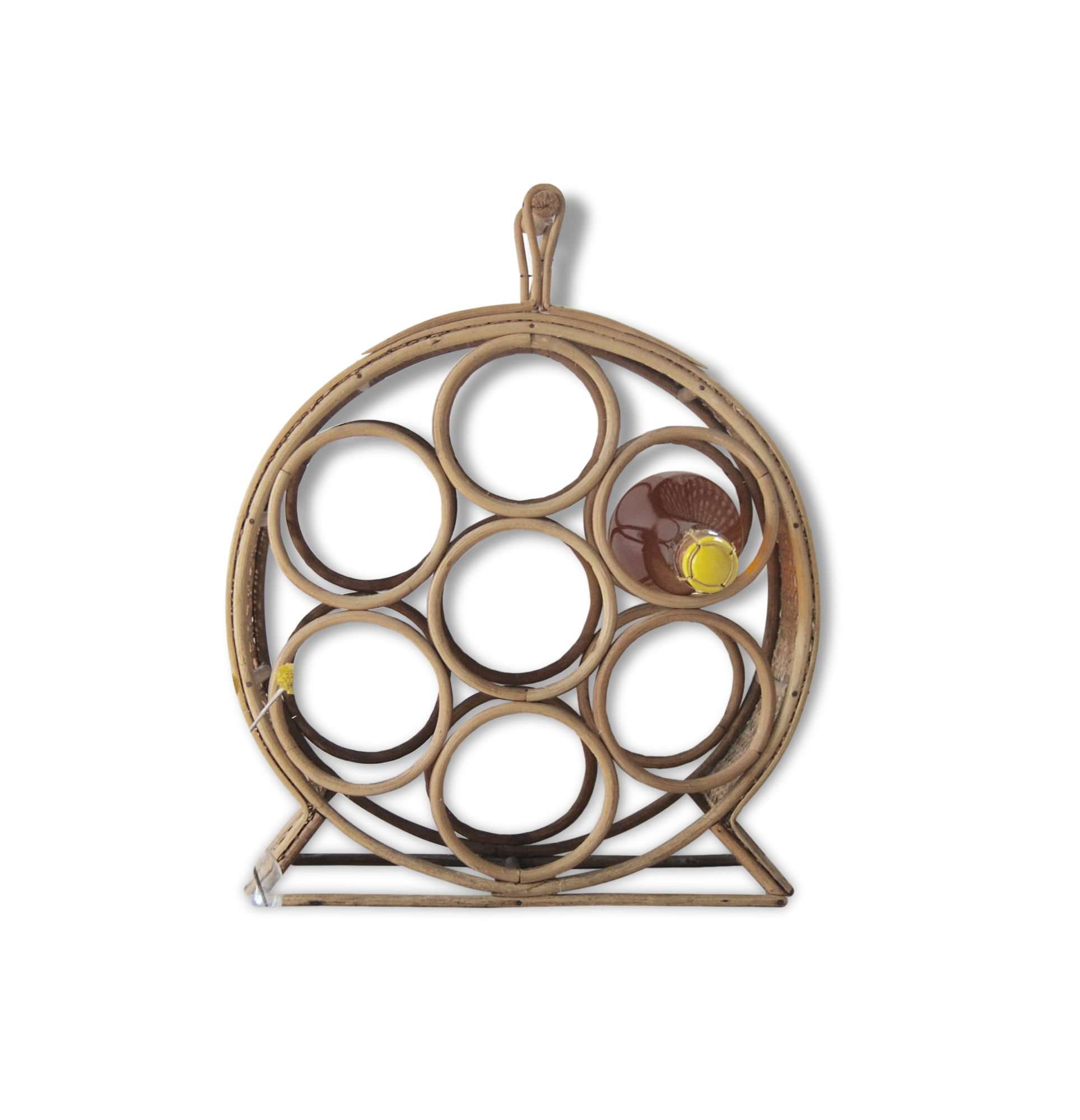 Rattan bottle holders