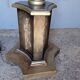 Lampadaire bois sculpté argenté epoque 1940