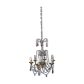Lustre à pampille en bronze et breloque