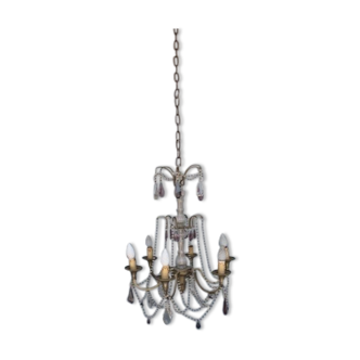 Pampille bronze chandelier and charm