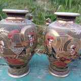 Paire de vases Satsumas Japon