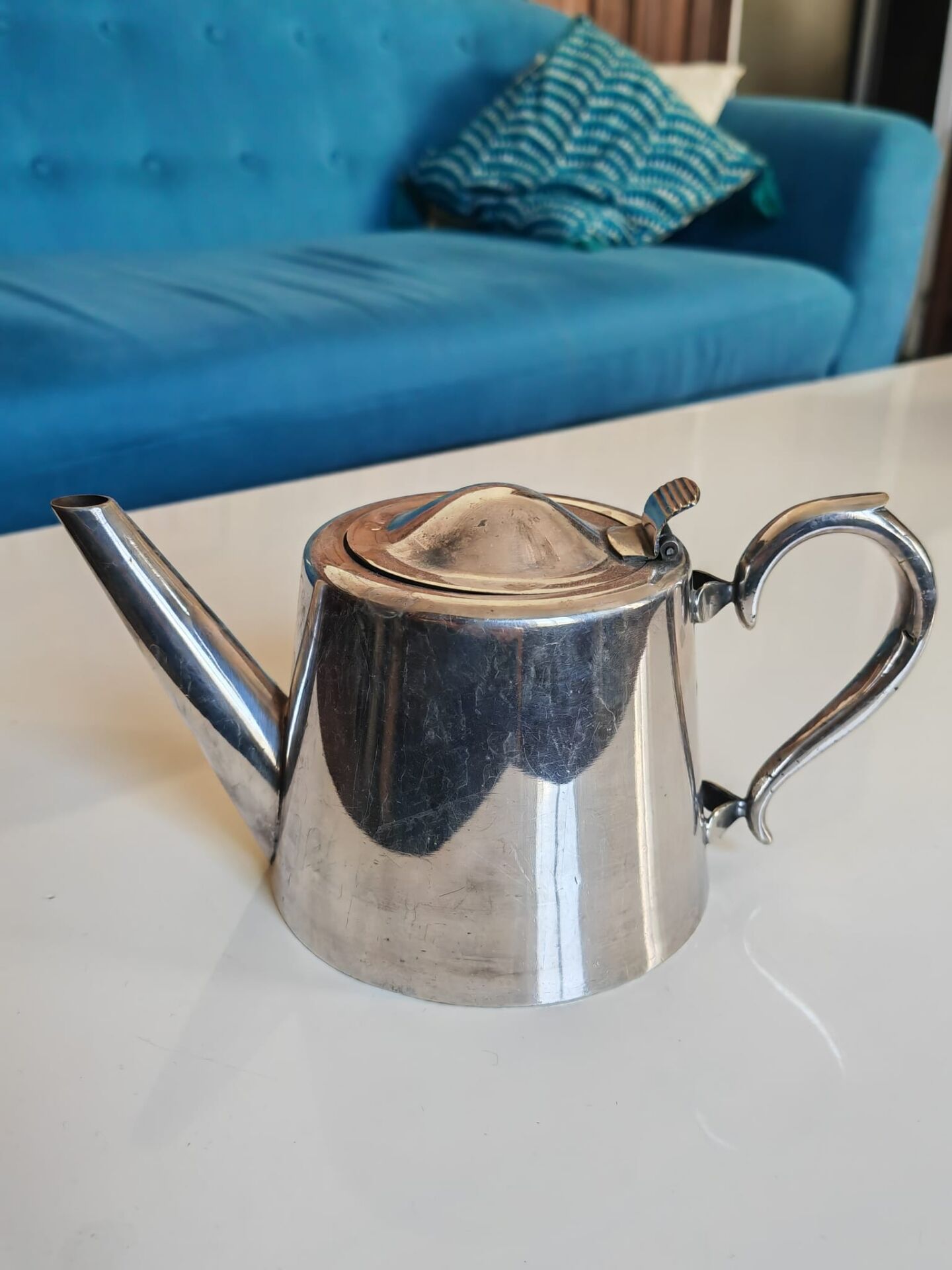 Silver-plated teapot