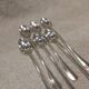 6 silver-plated metal soda spoons by Christofle silversmiths, Fidelio pattern