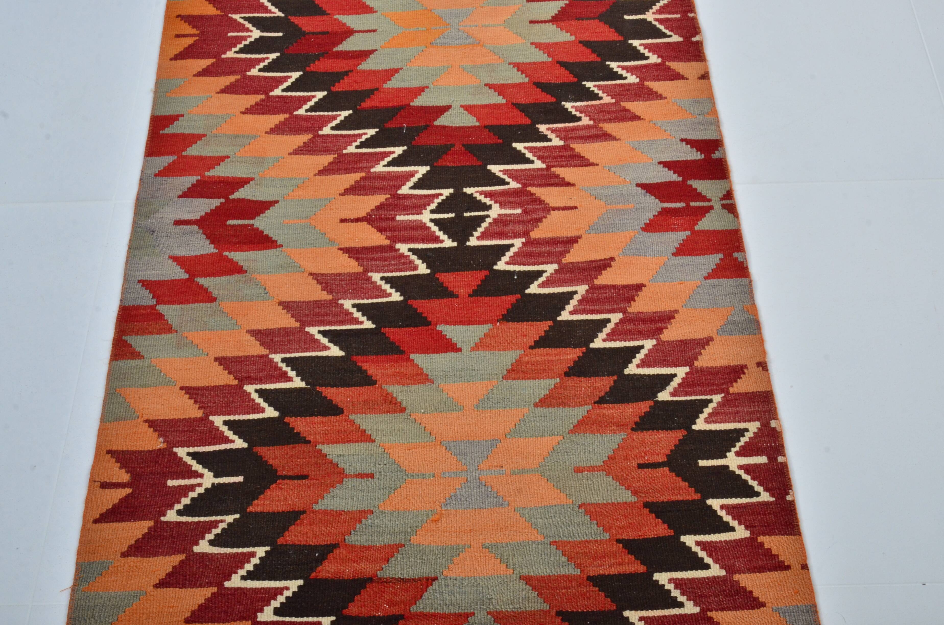 Decorative Oushak Vintage Kilim Rug sku 3409