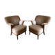 Lot de 2 fauteuils sculptural années 50 60