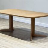 Danish Double Extending Oak Dining Table by Skovby, 1960s