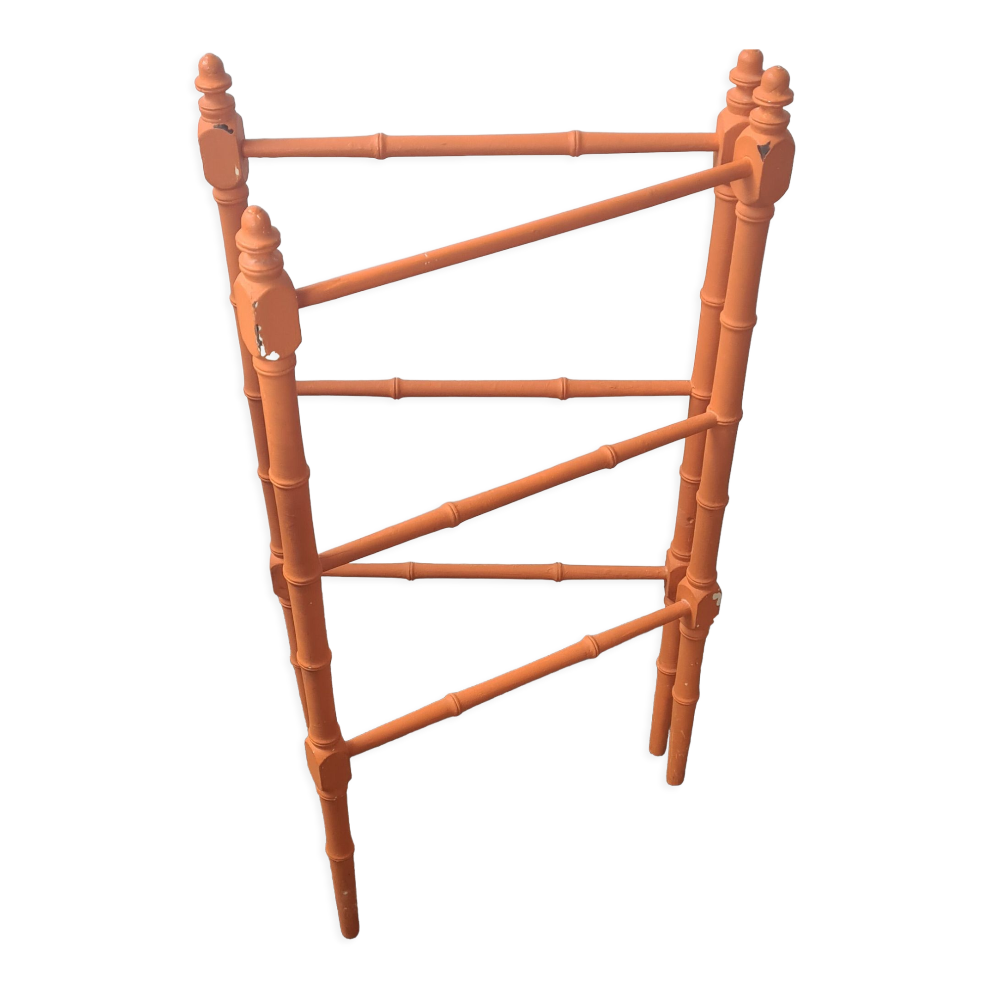 Wooden towel rack