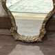 Elegant and ornate vintage wall mirror – Golden Rococo style – 51cm × 35cm