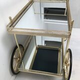 Déserte avec plateaux en verre miroir