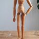 Articulated wooden mannequin