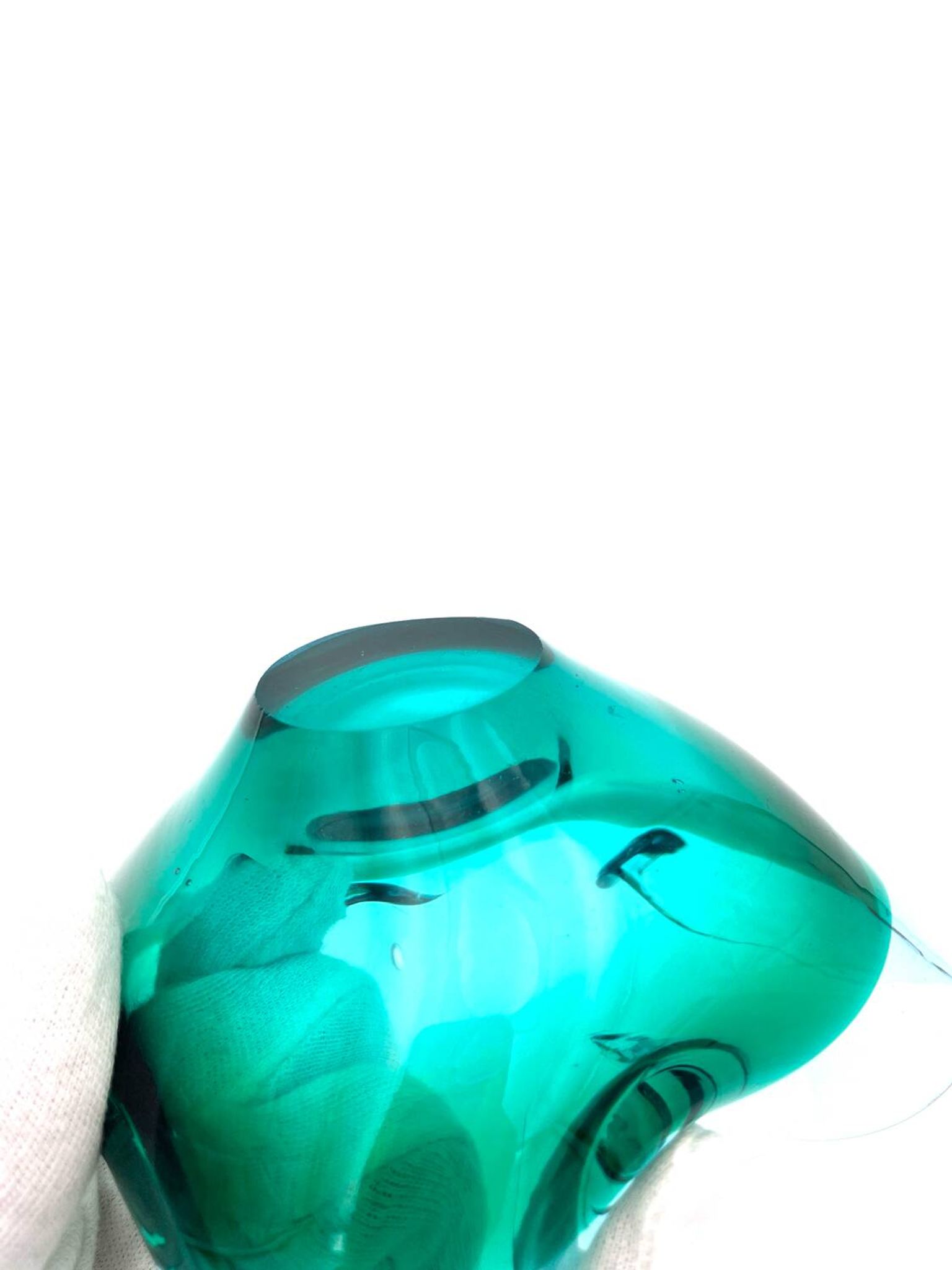 Murano Sommerso bowl - Flavio Poli - Sapphire Blue & Emerald