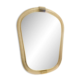 Venetian "Torciglione" Torchon Murano Glass Wall Mirror