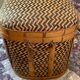 Woven bamboo storage chest
