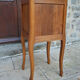 Pair of beds and Art Nouveau bedside in oak, France, circa 1910