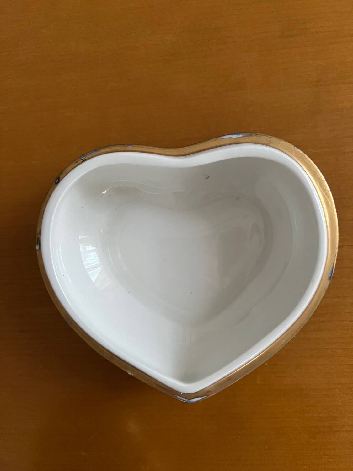 Boîte vintage cœur porcelaine