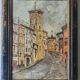 20th Century Framed Original Signed Oil Painting of a City Scene